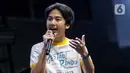 Ari Irham saat meet & greet pada gelaran KapanLagi Pensi Bareng Fanta 2025 di Gelanggang Olahraga (GOR) atau Gelanggang Mahasiswa Soemantri Brodjonegoro, Jakarta, Sabtu (28/6/2025). (Liputan6.com/Herman Zakharia)