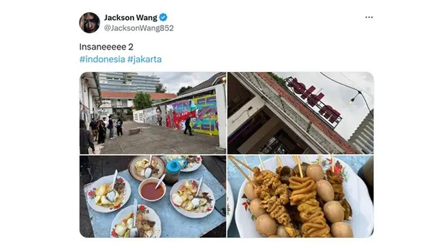 6 Potret Jackson Wang Naik BB 4 Kg di Jakarta, Kuliner Indonesia Bikin Nagih