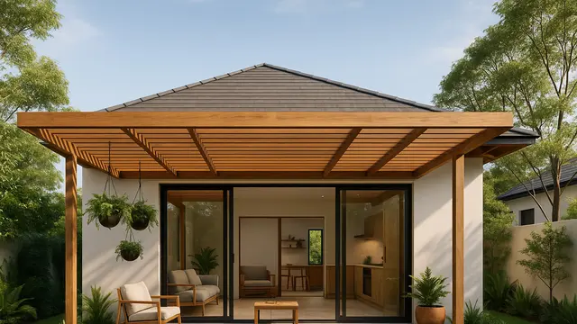 5 Model Rumah Type 36 dengan Kanopi Kayu, Biar Depan Rumah Nggak Garing