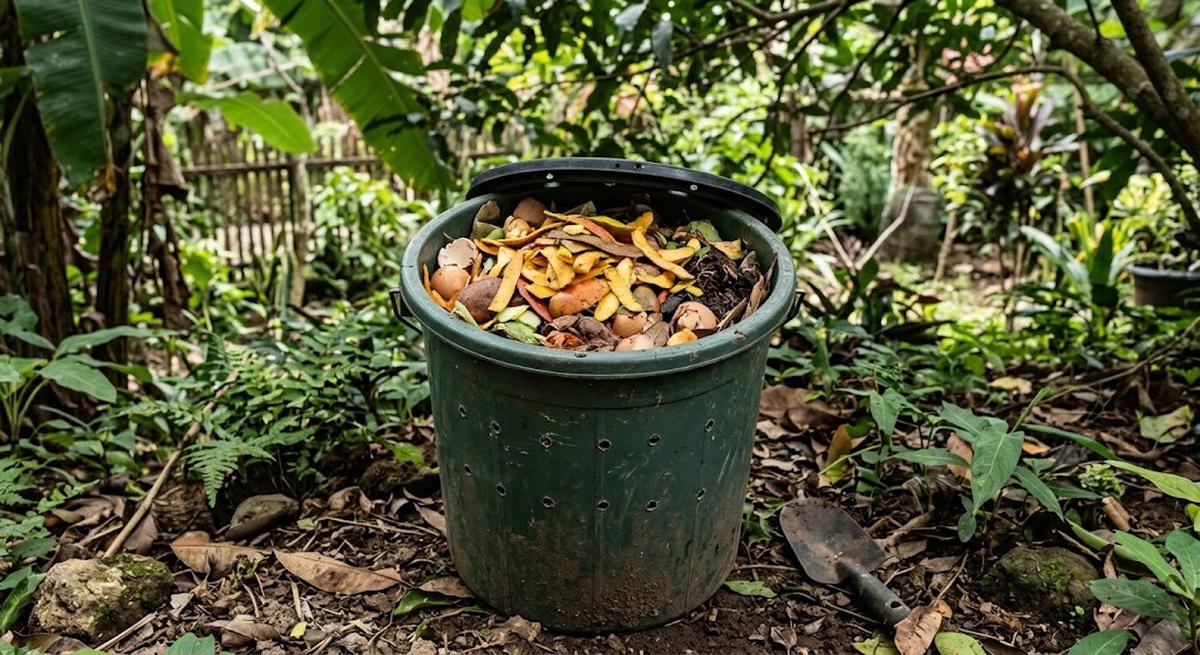 Pupuk kompos kulit mangga