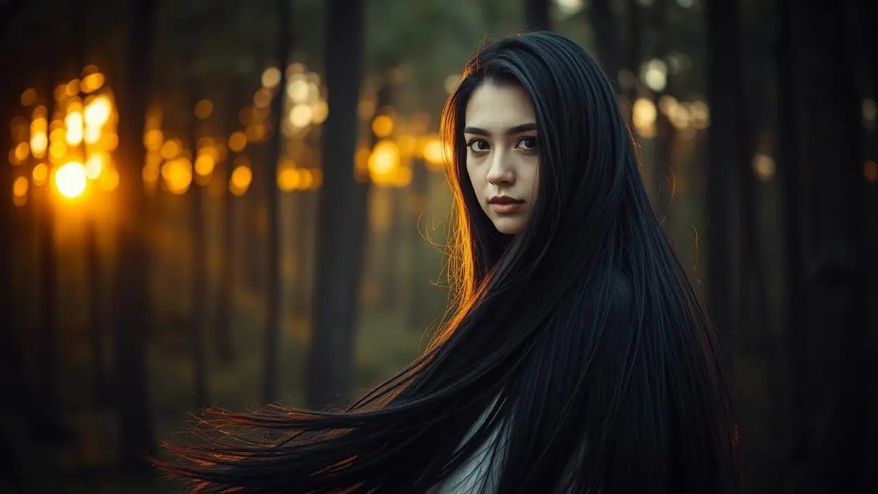 Ilustrasi mimpi rambut panjang