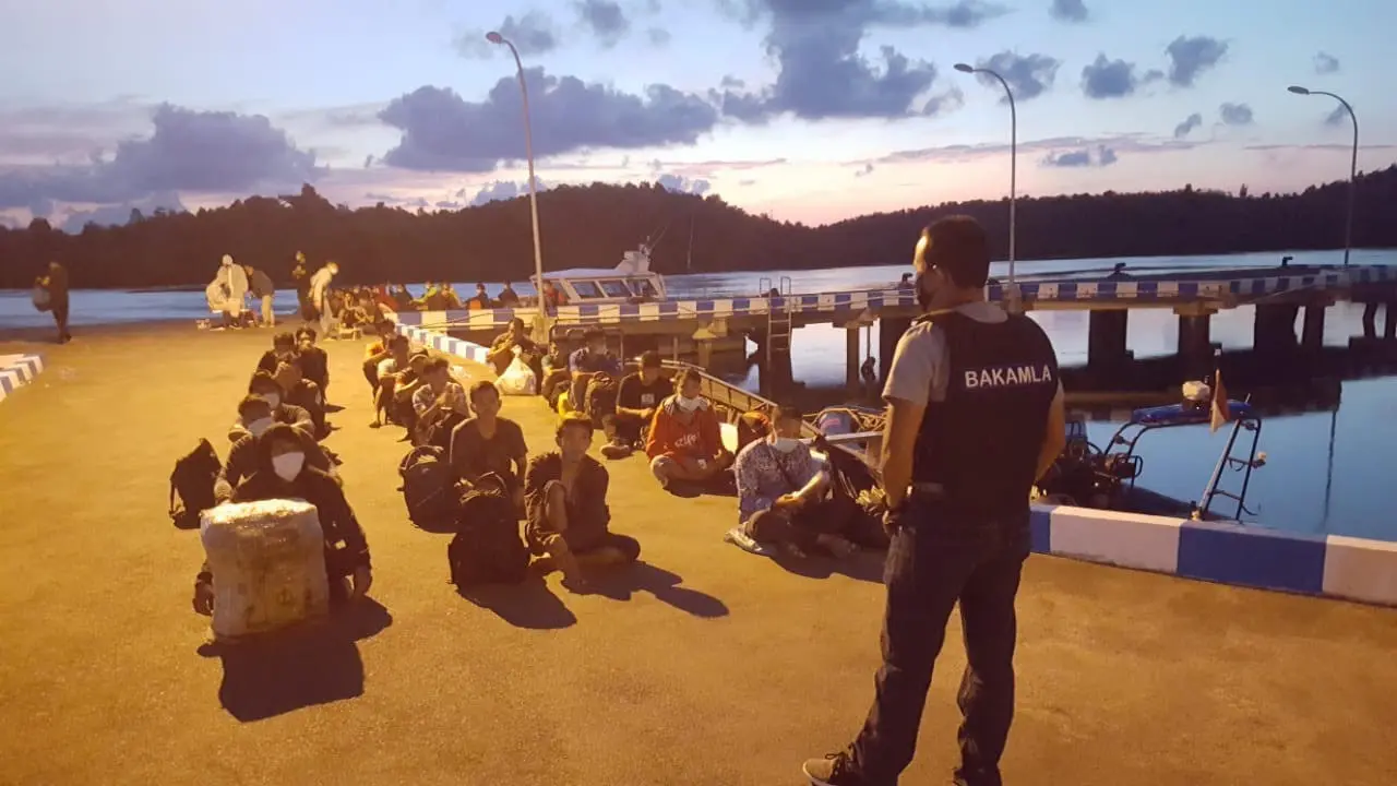 47 TKI asal Malaysia Diamankan Bakamla