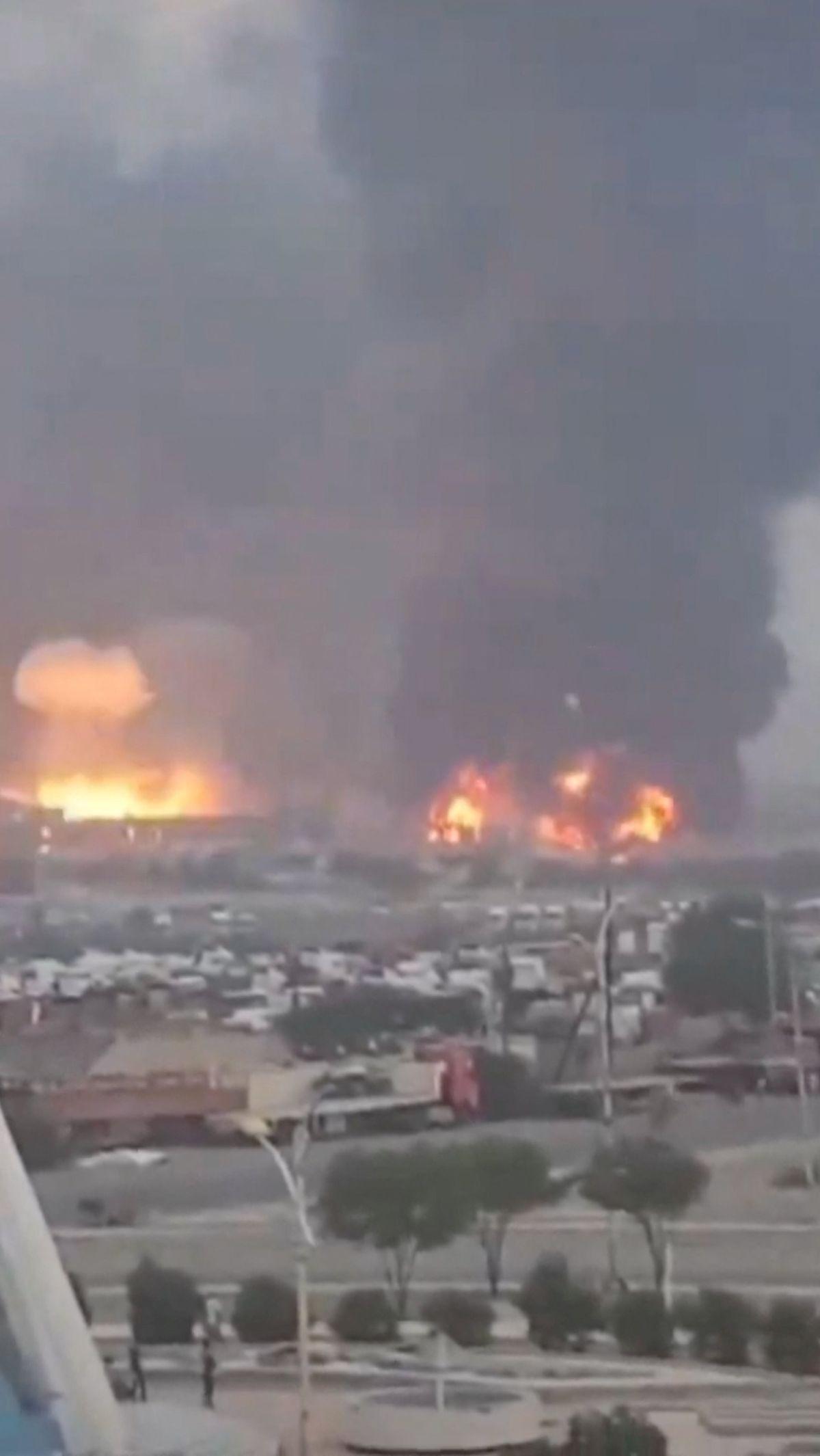 Menurut Kementerian Kesehatan yang dipimpin Houthi, serangan Israel menewaskan sedikitnya 4 orang dan melukai 29 lainnya.&nbsp;Foto: Social Media/via REUTERS