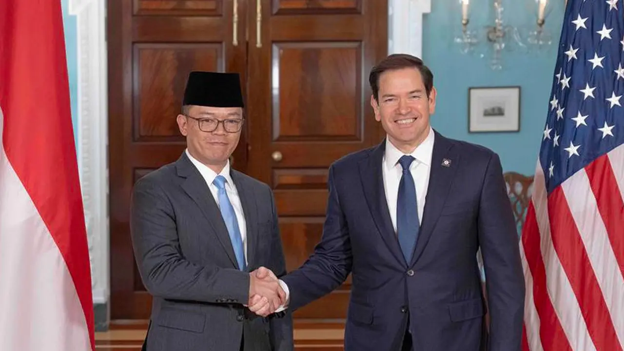 Menteri Luar Negeri AS Marco Rubio dan Menteri Luar Negeri Indonesia Sugiono (Dok/Departemen Luar Negeri AS)