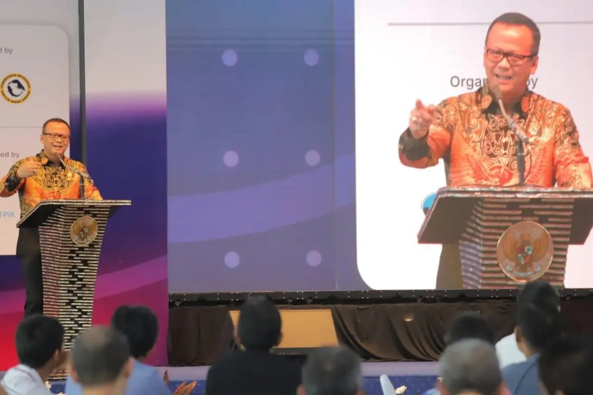 Menteri Kelautan dan Perikanan Edhy Prabowo saat membuka perhelatan Digifish 2019. (Foto: KKP)