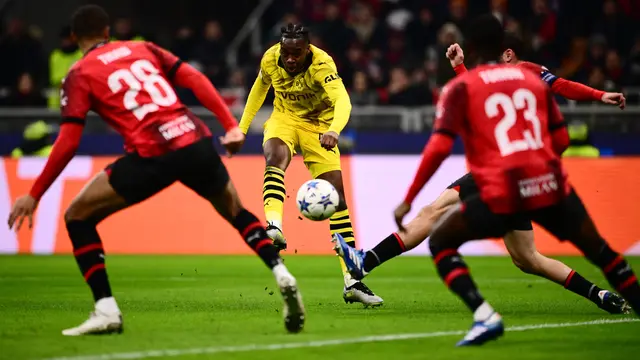 Hasil AC Milan vs Borussia Dortmund di Liga Champions