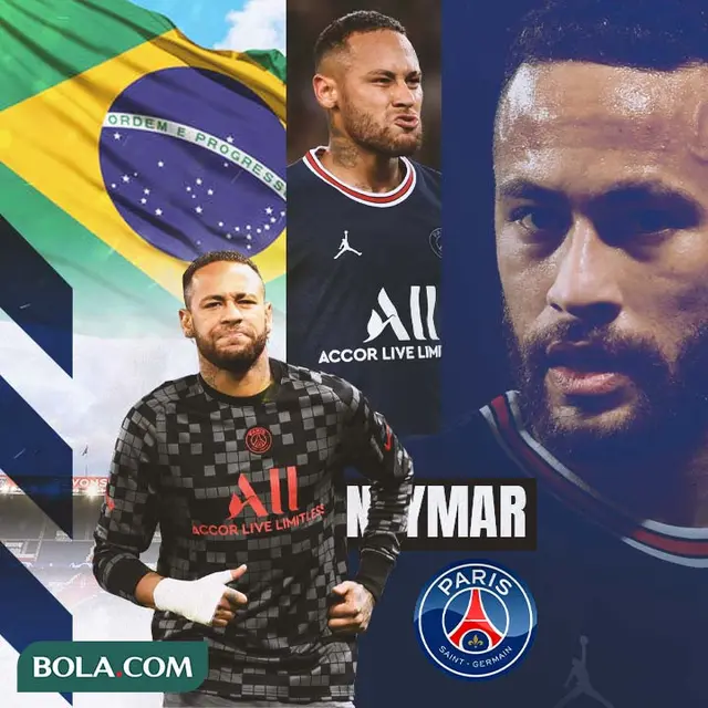PSG - Ilustrasi Neymar