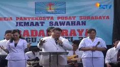 Novi salah satu jemaat Gereja Pantekosta Pusat Surabaya menyatakan kondisi saat ini lebih tenang meski diselimuti duka meninggalnya sejumlah jemaat akibat ledakan bom minggu lalu.