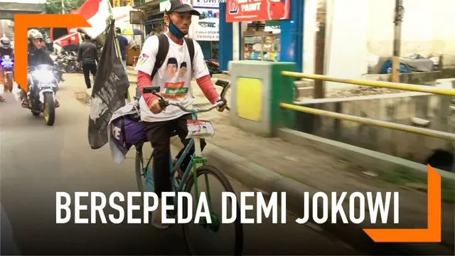VIDEO: Dukung Jokowi, Kakek Ini Bersepeda dari Jepara