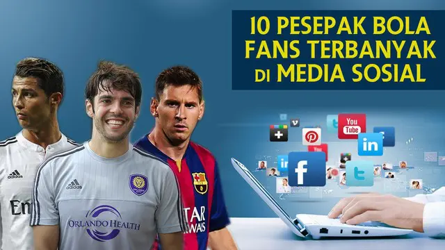 10 Pesepak Bola dengan Fans Terbanyak di Sosial Media