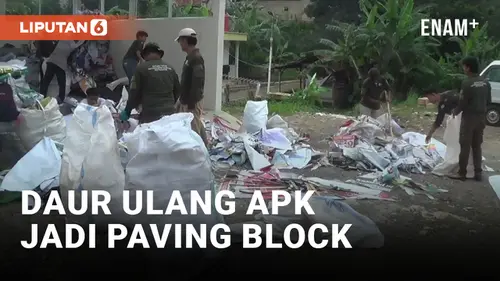 VIDEO: Pemkot Bogor Ubah Sampah APK Jadi Paving Block