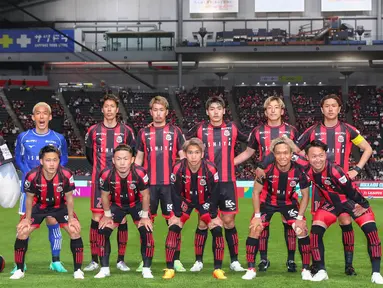 Hokkaido Consadole Sapporo akan menjamu tim J2 League, Jubilo Iwata, dalam pertandingan pamungkas penyisihan grup J.League YBC Levain Cup 2023 di Sapporo Dome, Minggu (18/6/2023) pukul 16.00 WIB. (Bola.com/Dok. J-League)