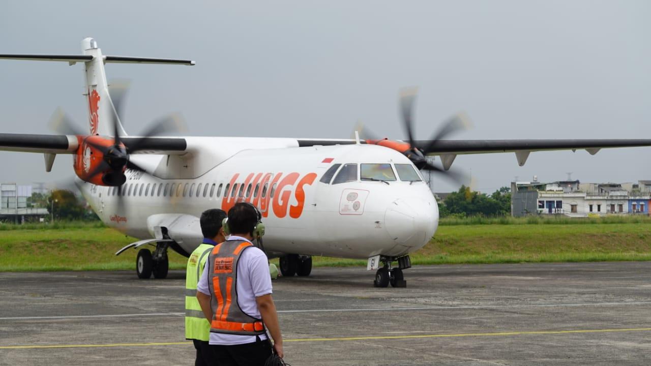Pesawat Maskapai penerbangan Wings Air di Bandara Pondok Cabe, Tangerang Selatan yang siap terbang pada Jumat, 5 Agustus 2022. Dok Wings Air