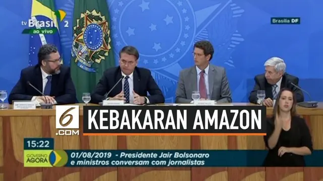 Presiden Brasil Jair Bolsonaro mengancam pegawainya yang dianggap menyebar berita tidak benar terkait kebakaran hutan Amazon. Bolsonaro merasa laporan satelit Brasil telah dimanipulasi.