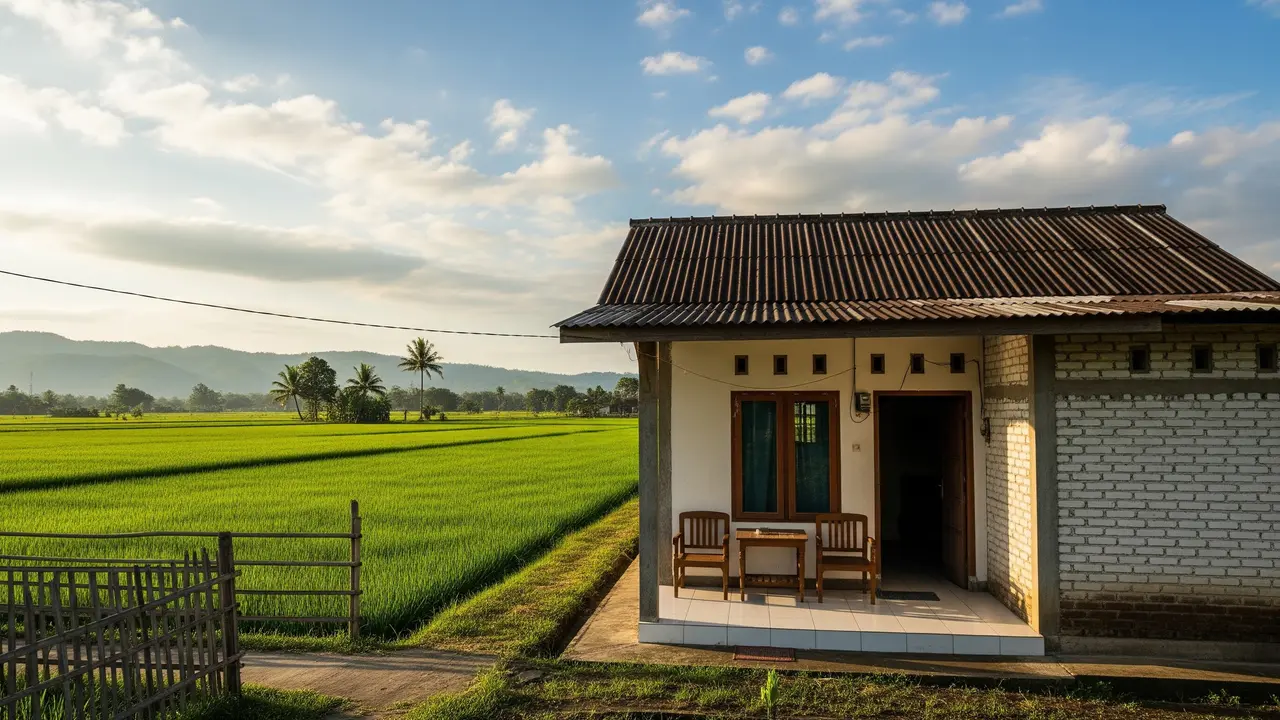 Inspirasi Rumah Murah di Desa Pinggir Ladang