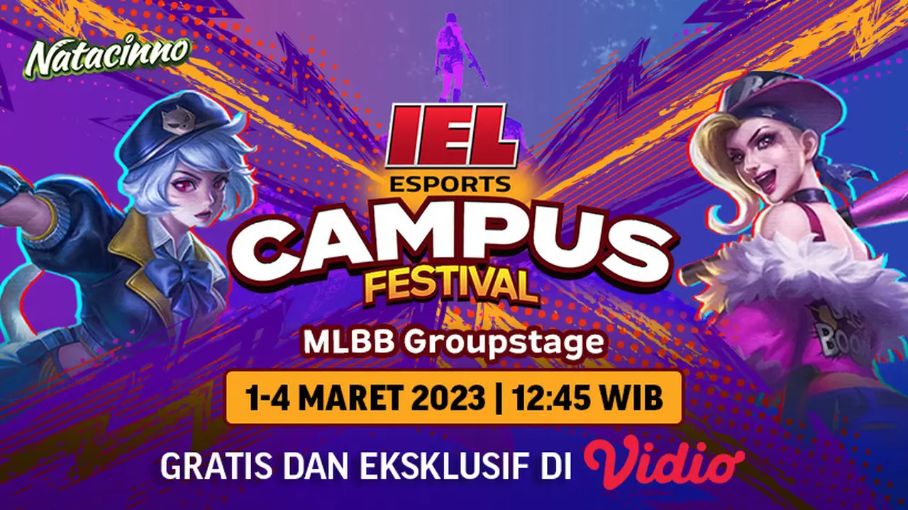 Live Streaming IEL Campus Fest 2023 Group Stage Mobile Legends Bang-Bang 1-4 Maret di Vidio