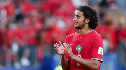 Pemain Maroko, Ayyoub Bouaddi, sukses mencuri perhatian pada laga perdana Grup C Piala Dunia 2026 di East Rutherford, New Jersey, Minggu (14/6/2026) pagi WIB. (AP Photo/Adam Hunger)