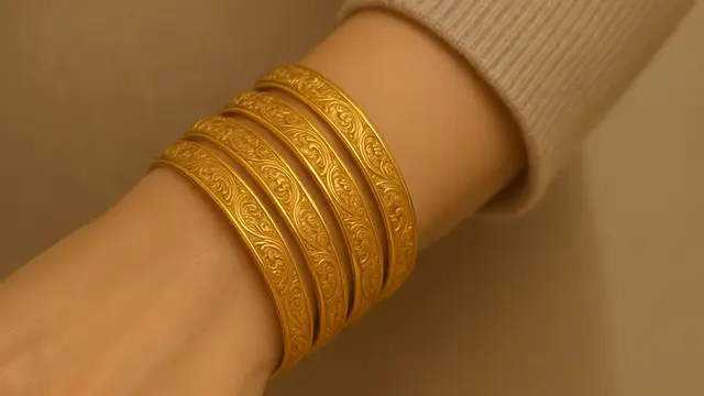 Model Gelang Emas Keroncong Terbaru