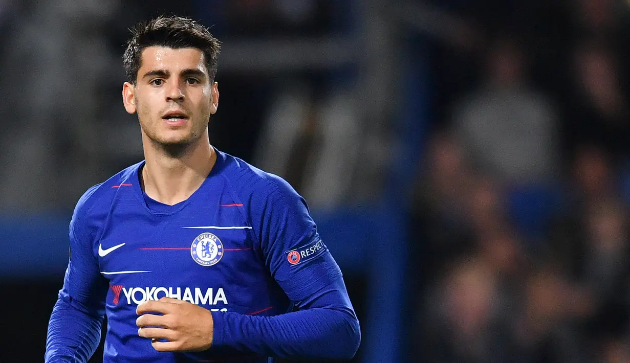 3. Alvaro Morata (66 Juta Euro) - Pemain berusia 27 tahun ini bergabung dengan Chelsea pada tahun 2017. Alvaro Morata didatangkan Chelsea dari Real Madrid dengan transfer mencapai 66 juta euro. (AFP/Ben Stansall)