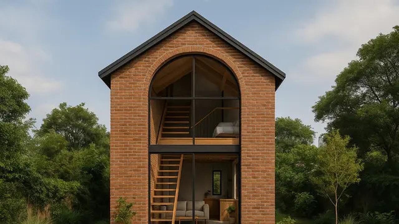 8 Model Rumah Kecil Tapi Cantik 5x7 Meter dari Bata Ekspos dan Kayu, Sederhana Tapi Bikin Betah