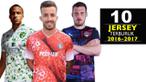 Video jersey sepak bola terburuk di musim 2016-2017 versi 101 Great Goals, salah satunya klub spanyol CD Pinzon gunakan jersey bergambar buah strawberry.