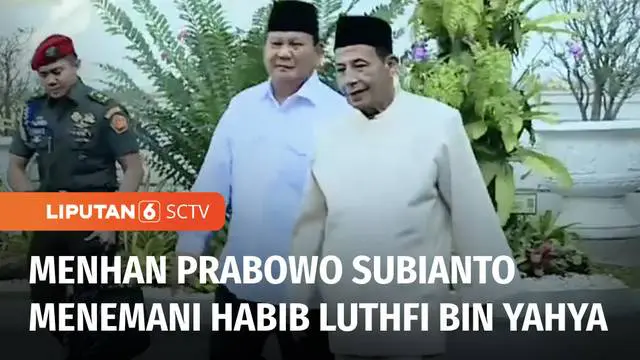 Menteri Pertahanan Prabowo Subianto dan Habib Luthfi bin Yahya bertemu Presiden Joko Widodo. Pertemuan terkait rencana Muktamar Sufi Internasional di Pekalongan, Jawa Tengah.