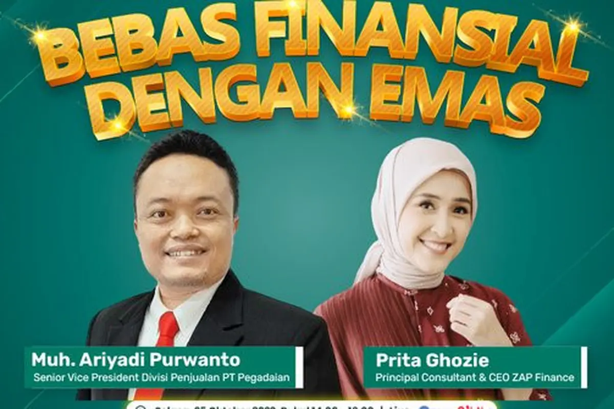 Webinar Pegadaian dengan Tema 'Bebas Finansial dengan Emas'