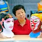 Facekini generasi terbaru yang memiliki gambar dari karakter Opera Beijing. (Shanghaiist) 