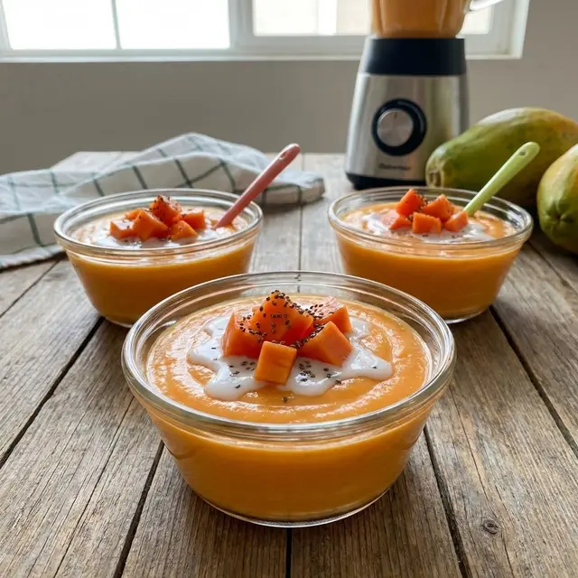 Ilustrasi Pudding Pepaya