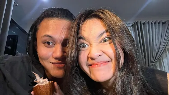 Potret Mahalini dan Rizky Febian, Rambut Panjangnya Kompak