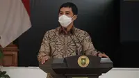 Wakil Menteri Kesehatan RI Dante Saksono Harbuwono meresmikan 2 puskesmas di Kota Dumai, Provinsi Riau, Rabu, 24 Maret 2021, yakni Puskesmas Sei Sembilan dan Puskesmas Medang Kampai. (Dok Kementerian Kesehatan RI)