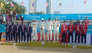 Indonesia merebut emas voli pantai putra SEA Games 2025. (Dok PBVSI)