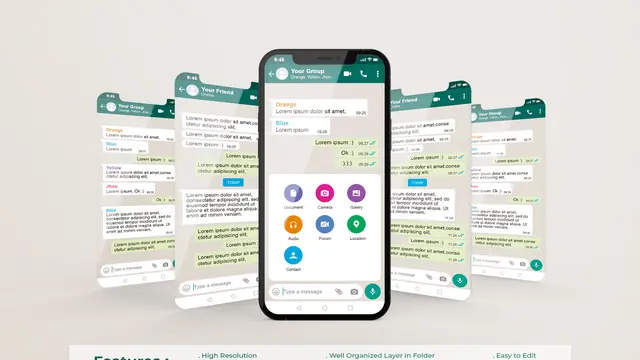 WhatsApp Chatroom Illustration