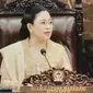 Ketua DPR RI Puan Maharani dalam pidato kenegaraan di Sidang Tahunan DPR 2024. (Foto: Vidio.com).