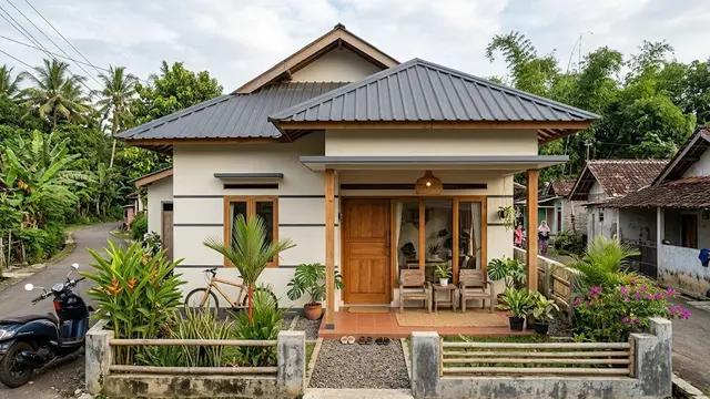 9 Inspirasi Rumah Kampung Sederhana dengan Tampilan Kekinian, Hunian Lebih Modern