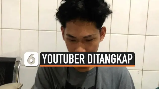 VIDEO: Langsung Diborgol, Detik-Detik Youtuber Ferdian Paleka Diringkus