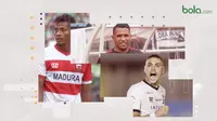 3 pemain kunci Madura United yang bisa membahayakan Persija. (Bola.com/Dody Iryawan)