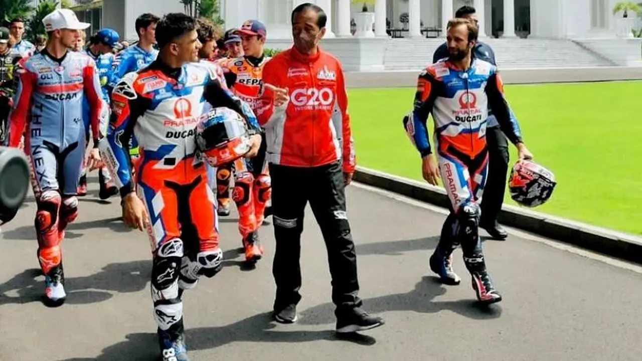 Pembalap MotoGP Dijamu Makanan Rebus dan Wedang Jahe saat Sarapan Bareng Jokowi di Istana