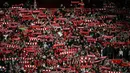 Raihan tiga angka usai menumbangkan Southampton membuat Liverpool tetap bertengger di puncak klasemen Liga Inggris dengan 70 poin dari 29 laga. The Reds unggul 16 poin dari peringkat dua Arsenal. Sementara Southampton berada di dasar klasemen dengan sembilan angka. (Paul ELLIS/AFP)