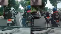 Pemotor NMax arogan di jalan (Instagram/@dashcamindonesia)