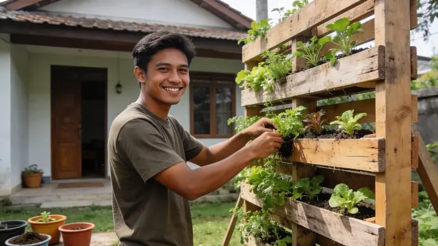 Cara Buat Kebun Sayur Mini dari Palet Bekas