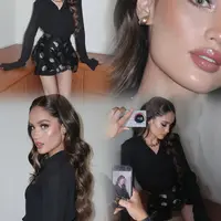 Dalam potret terbarunya, ia tampil bak Barbie modern yang glowing, polished, dan begitu memikat. Sentuhan makeup oleh @rhay_david menghadirkan look yang feminin namun tetap powerful, seolah menegaskan karakter Cinta yang selalu tampil rapi tanpa kehilangan kesan kuat. [@rhay_david].