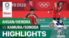 Berita video aksi-aksi Mohammad Ahsan / Hendra Setiawan saat menghadapi ganda putra Jepang di cabang olahraga bulutangkis Olimpiade Tokyo 2020, Kamis (29/7/2021) pagi hari WIB.