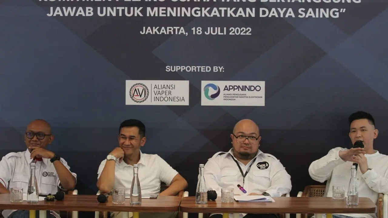 Hari Vape Nasional, Empat Asosiasi Tandatangani Pakta Integritas