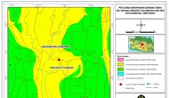 Peta Zona Kerentanan Gerakan Tanah Kota Bandung, Provinsi Jawa Barat. (sumber gambar: PVMBG Badan Geologi)