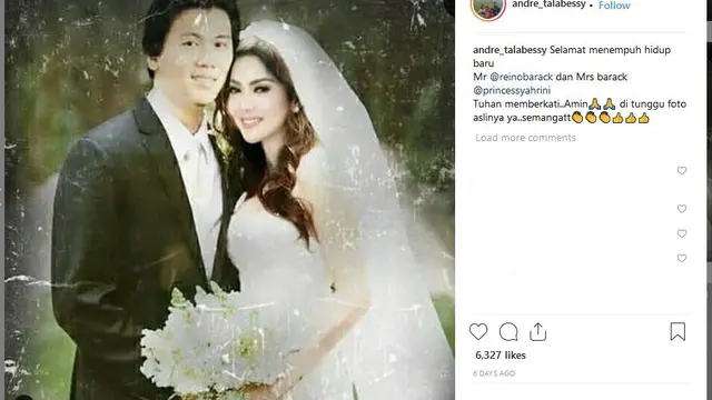 Syahrini dan Reino Barack