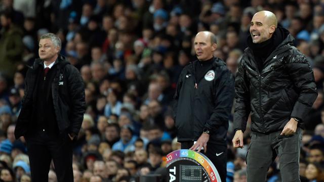 Ekspresi Pep Guardiola Saat Manchester City Dikalahkan MU
