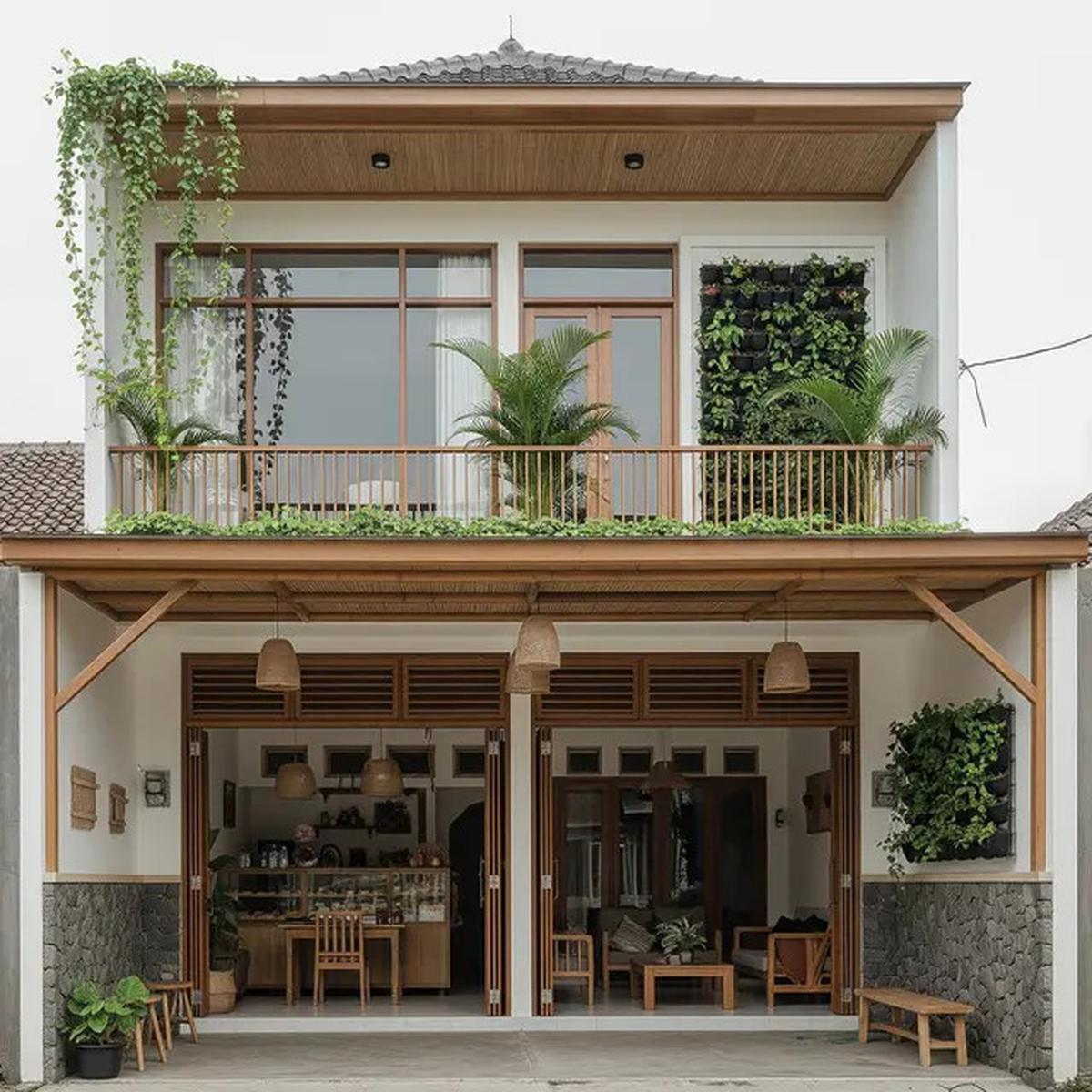 7 Desain Rumah Minimalis 2 Lantai dengan Toko di Bawah, Ekonomis dan Multifungsi