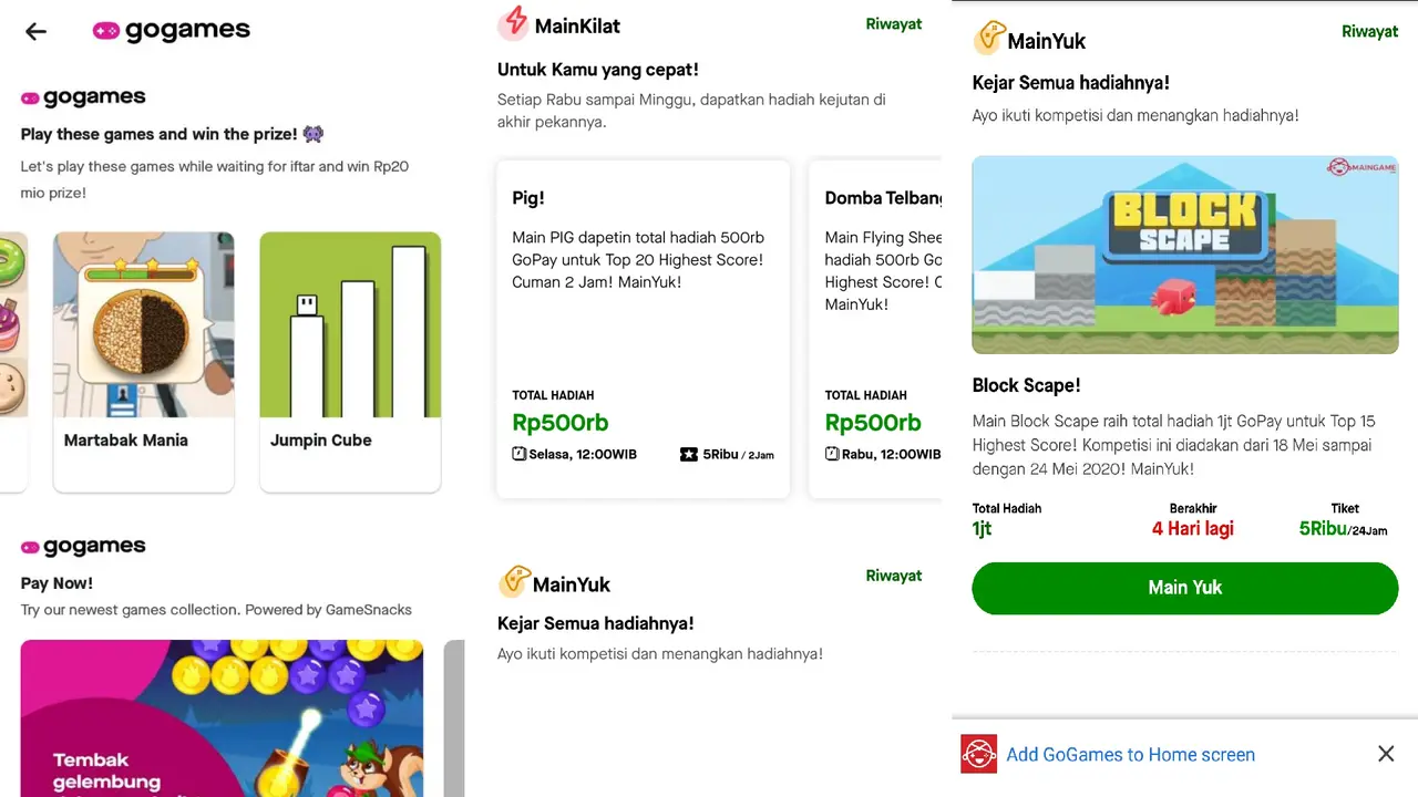 Maingame.com Kini Ada di Aplikasi GoJek lewat GoGames
