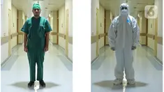 dr Ferel (26). Menurut Dokter Umum RSPP ini, Hari Sumpah Pemuda ke-92  bersama melawan pandemi Covid-19. Menghadapi pandemi tidak bisa dilakukan sendiri tapi perlu peran masyarakat. (Liputan6.com/Herman Zakharia)